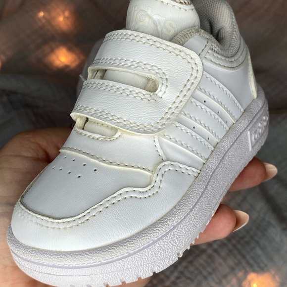 Adidas Kids White Velcro Sneakers - Picture 7 of 7